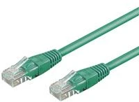 Goobay Kabelis krosowy patchcord U/UTP kat.5e CCA žalia 1m 68343 - 68343