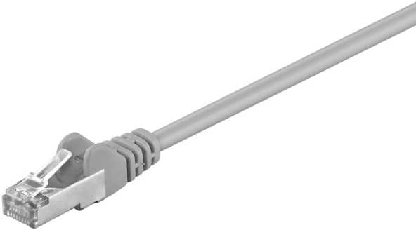 Goobay CAT 5e jungties kabelis, SF/UTP, pilkas – laido ilgis 50 m