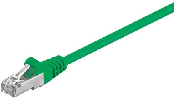 Goobay Wentronic goobay - Patch- Kabelis - RJ- 45 (M) iki RJ- 45 (M) - 15,0 m - Folijuota neekranuota vytos poros (F/UTP) - CAT 5e - formos, be Haken - žalia (50870)