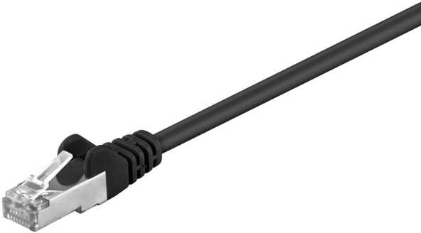 „Goobay Wentronic“ – tinklo kabelis – nuo RJ-45 (M) iki RJ-45 (M) – 15 m – FTP – CAT 5e – juodas