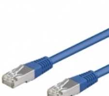 „Goobay Wentronic Goobay CAT 5e“ jungiamasis kabelis, F/UTP, mėlynas, 15 m - CCA vario mišinys (50862)