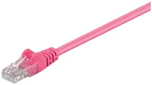 Goobay CAT 5e tinklo kabelis, U/UTP, purpurinė, 5m, 5 m, Cat5e, U/UTP (UTP), RJ-45, RJ-45, purpurinė