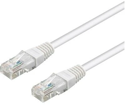 Triton CAT 5e jungiamasis kabelis, U/UTP, baltas - kabelio ilgis 1,5 m
