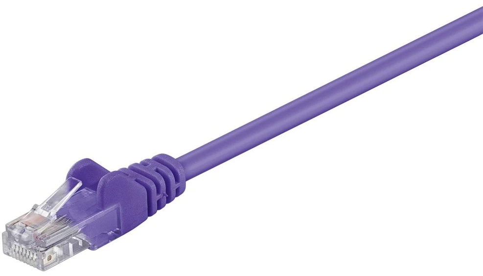 RB-LAN CAT 5e jungties kabelis, U/UTP, violetinis – laido ilgis 0,25 m