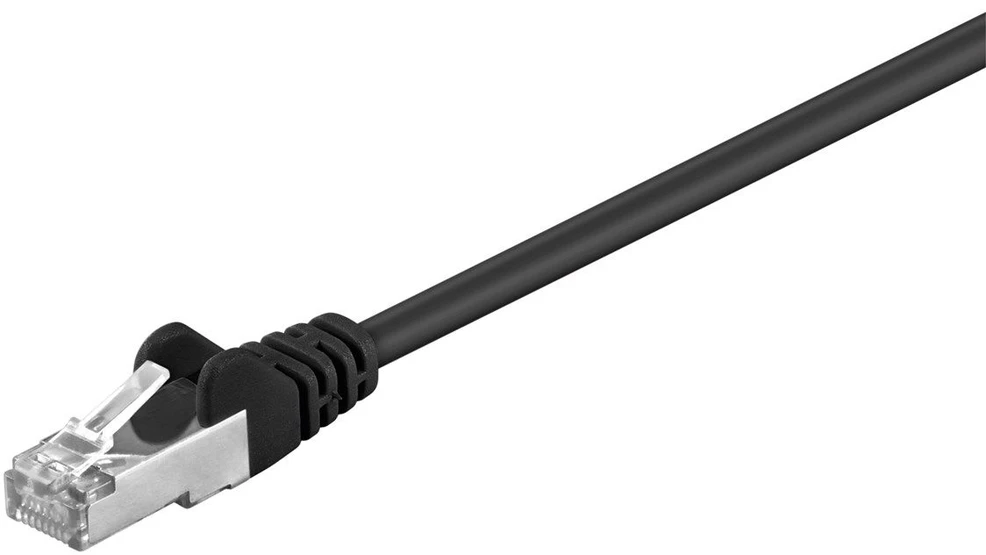Goobay CAT 5e tinklo kabelis, F/UTP, juodas, 20 m, Cat5e, F/UTP (FTP), RJ-45, RJ-45, juodas