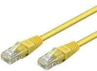 Goobay Kabelis Wentronic Cable CAT 6 Komutacinis Cable, U/UTP, geltonas, 10 m - CCA coppergemisch (68443)