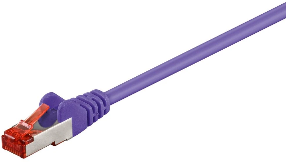 Goobay tinklo laidas Cat.6, S/FTP (PiMF), violetinė, 0,15 m (92461)