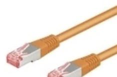 Goobay CAT 6 tinklo kabelis S/FTP (PiMF), oranžinis, 1 m, 1 m, Cat6, S/FTP (S-STP), RJ-45, RJ-45, oranžinis