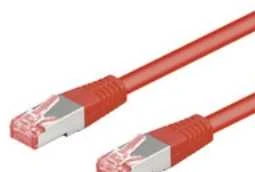 Goobay Wentronic Goobay CAT 6 Komutacinis kabelis, S/FTP (PiMF), raudonas, 1 m - LSZH be halogenų, varinis (68278)