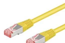 Goobay Wentronic Goobay CAT 6 Komutacinis kabelis, S / FTP (PIMF), geltona, 1 m - LSZH halogenas be vario (68300)