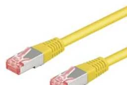 Goobay Jungiamasis kabelis CAT6 0.5m geltonas SFTP - (814829)