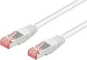 „Goobay GB CAT6“ tinklo kabelis, S/FTP, baltas, 0,5 m, LSZH