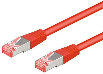 Goobay Pečkordas, CAT6, S / FTP, 0,25 m, raudona (93214)