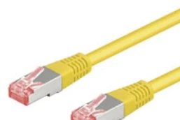 Goobay Jungiamasis kabelis CAT6 0.5m geltonas SFTP - (814829)