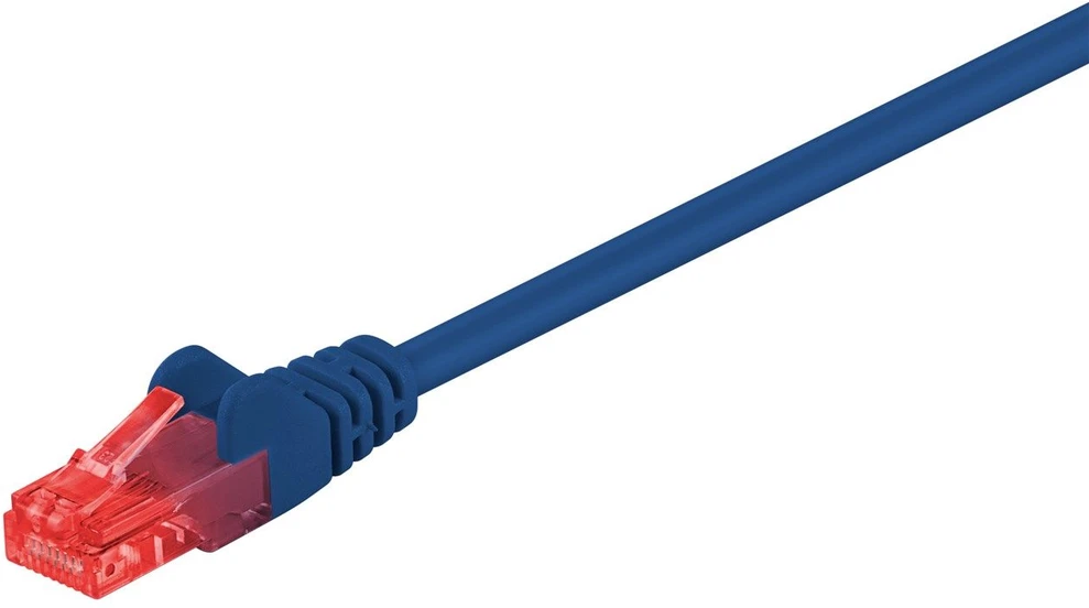 Goobay CAT 6 tinklo kabelis, U/UTP, mėlynas, 20 m, Cat6, U/UTP (UTP), RJ-45, RJ-45, mėlynas