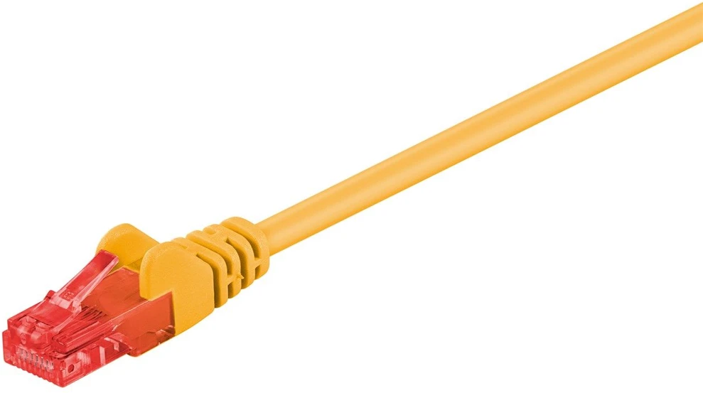 Goobay Patchcord Cat6 UTP 5m CCA geltona