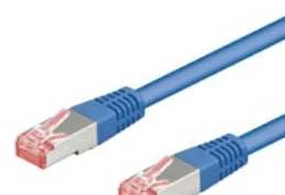 Goobay CAT 6 patch kabelis S/FTP (PiMF), mėlynas, 10 m, Cat6, S/FTP (S-STP), RJ-45, RJ-45, mėlynas