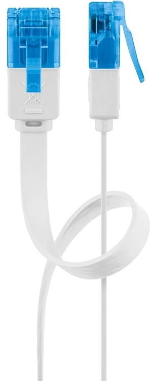Goobay Kabelis LAN Patchcord CAT 6A UTP FLAT balta 10m