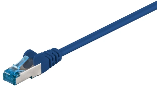 Goobay CAT 6A S/FTP LAN pataisymo laido kabelis, mėlynas, 15 m