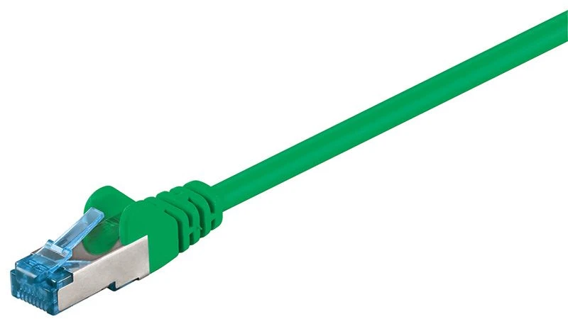 Goobay CAT 6A tinklo kabelis, S/FTP (PiMF), žalias, 20 m – LSZH be halogenų, CU medžiaga