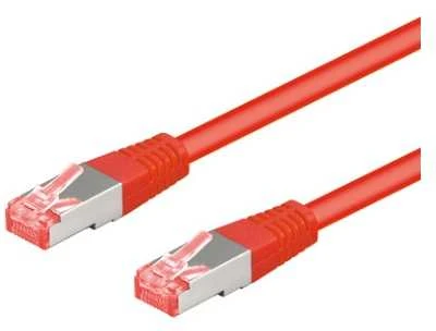 Goobay Kabelis LAN Patchcord CAT 6A S/FTP Raudona 1m