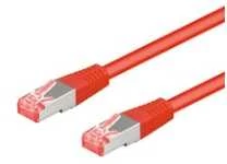 Goobay Kabelis LAN Patchcord CAT 6A S/FTP Raudona 2m