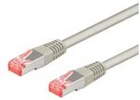 Goobay CAT 6A S/FTP LAN Patchcord laidas, pilkas 0,5 m