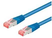 Goobay CAT 6A S/FTP LAN Patchcord laidas, mėlynas, 1 m