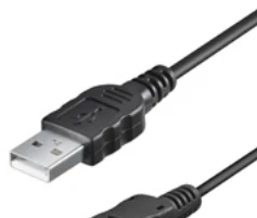 Kabelis USB Goobay USB-A - miniUSB 1 m Juodas