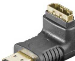 Goobay Perėjimas HDMI lizdas – HDMI kištukas kampinis 270°