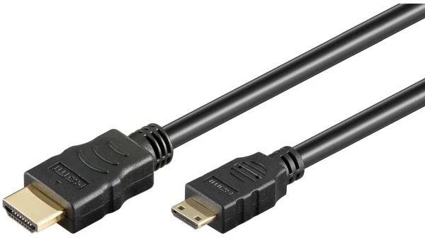 Goobay Didelės spartos HDMI kabelis su eternetu Mini HDMI kištukas A tipas> (74087)