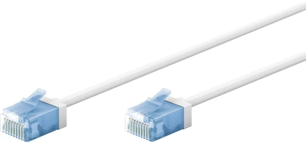 Goobay Itin lankstus tinklo kabelis CAT 6A, plonas, U/UTP, baltas