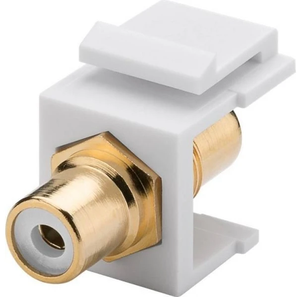 Goobay Keystone jungties prailginimo RCA balta kabelis