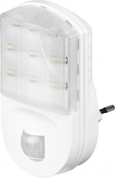 Goobay LED naktinė lemputė su judesio jutikliu, aplinkos apšvietimas, balta, šalta balta, IP20, II, 5 m