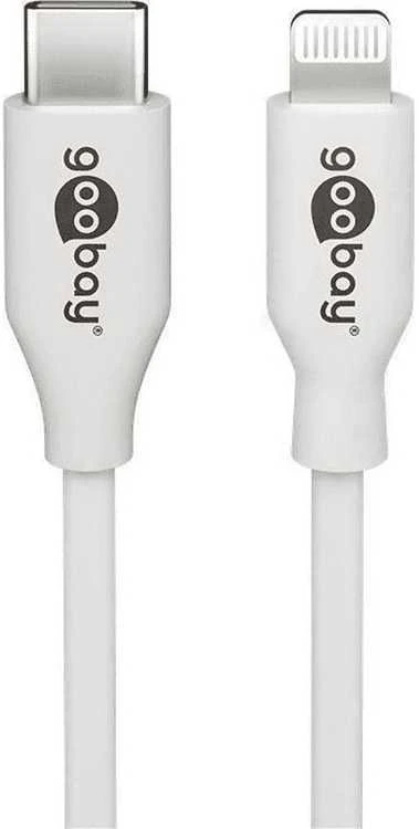 Goobay Lightning - USB-C laidas, 0,5 m, baltas