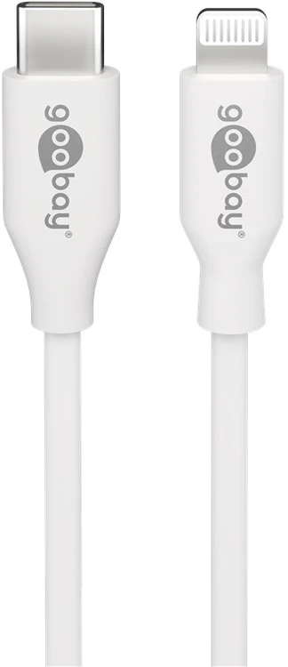 Goobay Lightning - USB-C laidas, 0,5 m, baltas