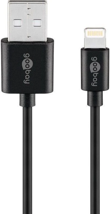 Goobay 72904 USB-A į Lightning laidas 0,5 m USB 2.0, juodas