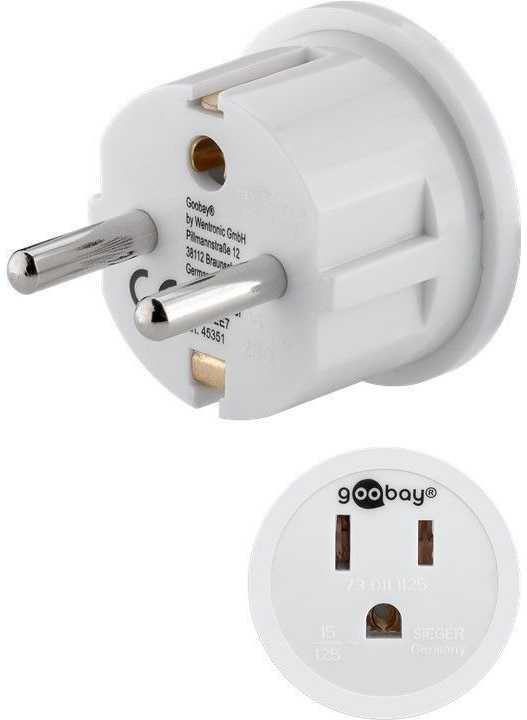 „Goobay“ adapterių tinklas JAV/Japonija, balta (RB45351)