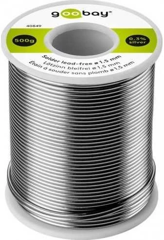 Bešvinė skarda Sidabrinis + COPPER Goobay 1,5mm 500g
