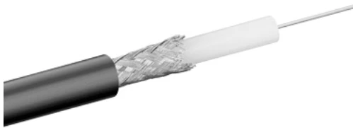 Goobay „MicroConnect“ antenos kabelis 100m juoda (RG591B)