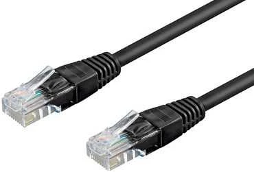 Goobay LAN Patchcord kabelis CAT 6 U/UTP Juodas 1,5 m