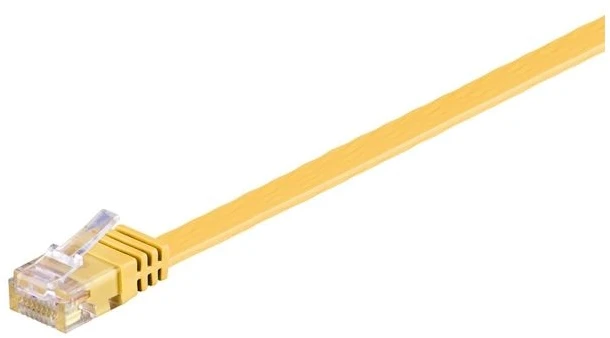 Goobay Kabelis LAN Patchcord CAT 6 U/UTP FLAT geltona 0,5m