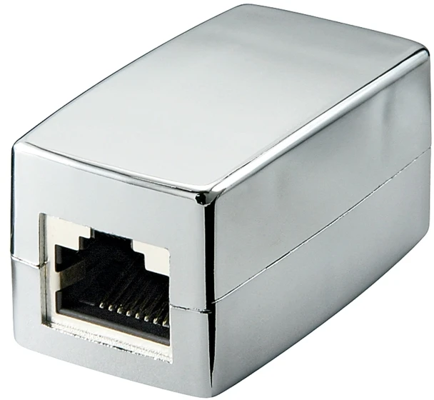 Goobay Wentronic 68161-GB CAT5 modulinė mova 2x RJ45 lizdas ekranuotas kryžminis