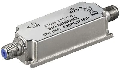 Goobay SAT signalo stiprintuvas 20dB /koaksialiniam kabeliui/ F - F 67056