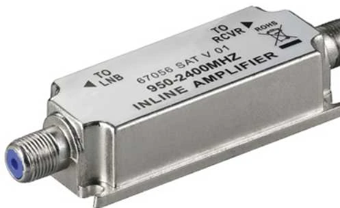 Goobay SAT signalo stiprintuvas 20dB /koaksialiniam kabeliui/ F - F 67056