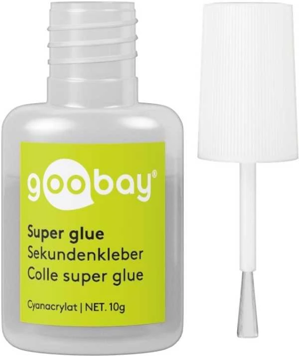 Goobay „Fixpoint“ momentiniai klijai 10 g – su praktišku teptuku 77017