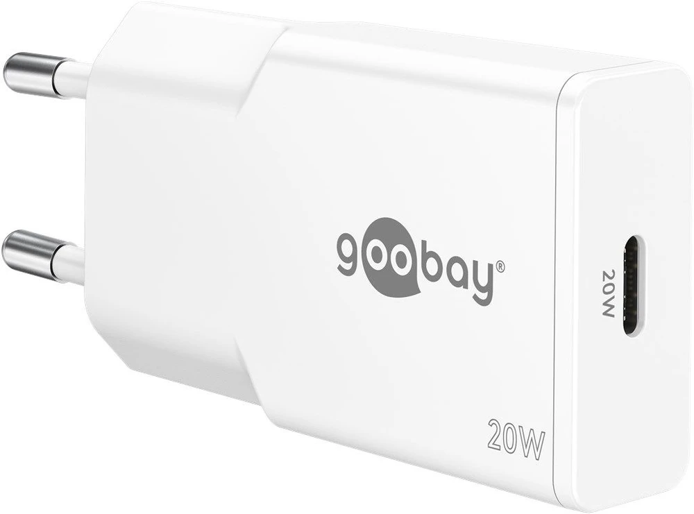 Goobay USB-C™ PD GaN plonas greitasis įkroviklis (20 W)