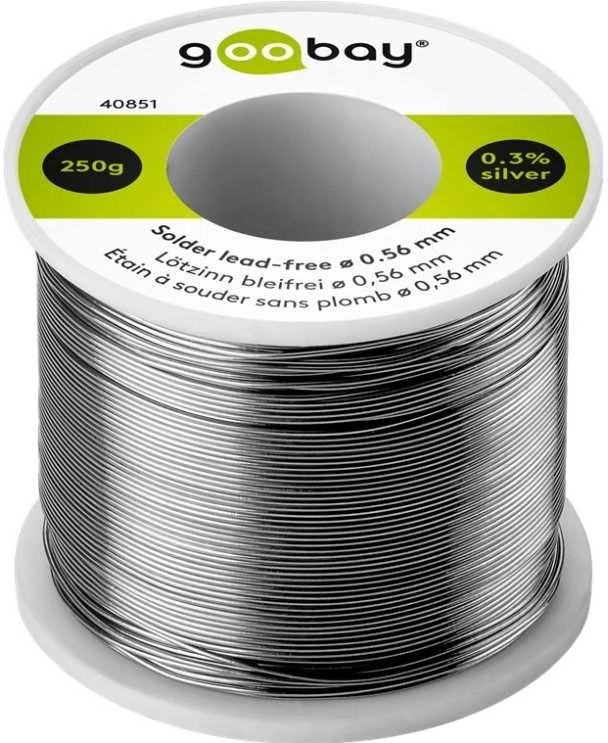 Goobay Apvali bešvinė litavimo skarda 0,56 mm 250 g (40851)
