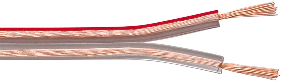Goobay Cable Garsiakalbio Kabelis Skaidrus CU - Kabelio ilgis 100 m