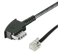 Goobay Telefono laidas TAE-N -> RJ11 6m, juodas